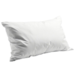 AHS Luxury King Size 20x36 62oz. Blended 90/10 White Feather/White Duck Down Pillow With T-233 100% Cotton Cover 6 Per Case Price Per Each